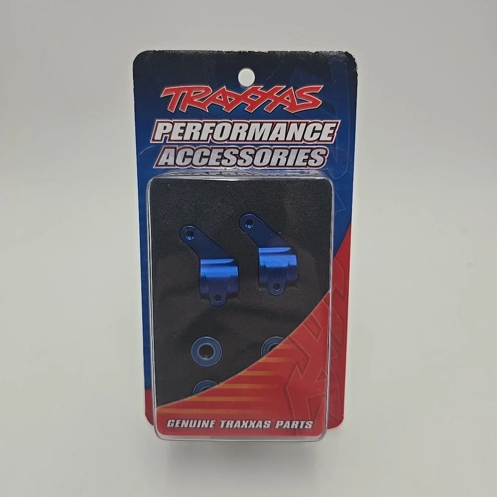 Traxxas 3636A‎ Blue Alum Front Steering Blocks Rustler Slash 2WD Stampede Bandit